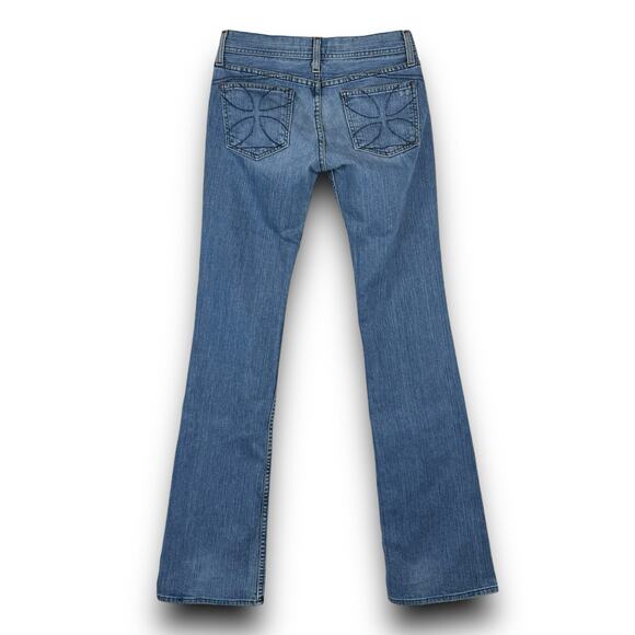 Habitual Los Angeles Womens Low Rise Bootcut Jeans Medium Wash Size 26 Long Tall - Picture 5 of 10